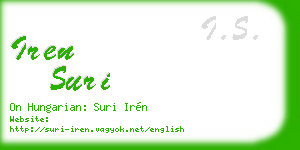iren suri business card